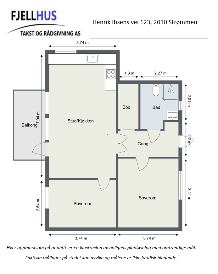 Plantegning Galleribilde