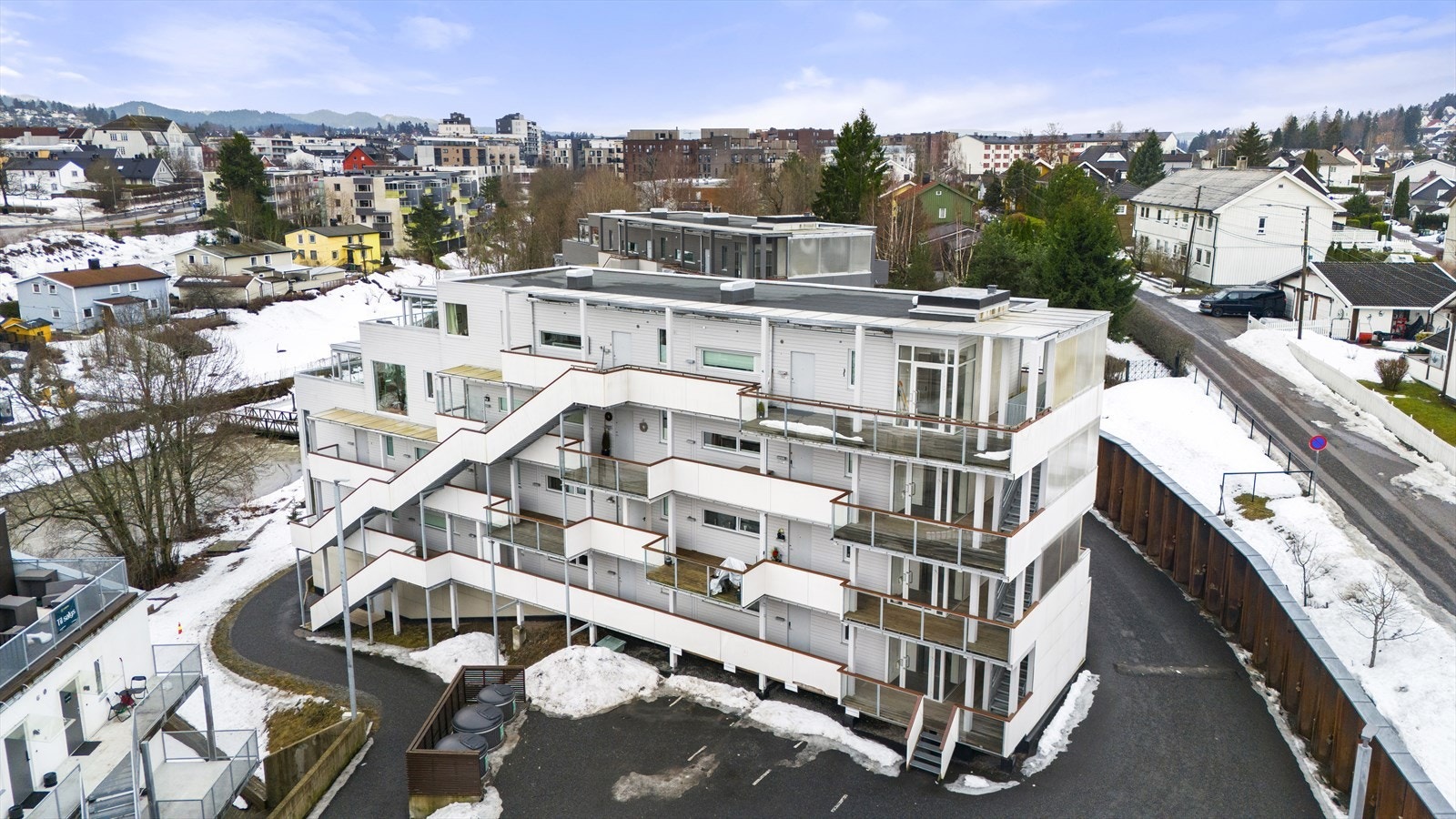 Fasadebilde av blokken. Galleribilde