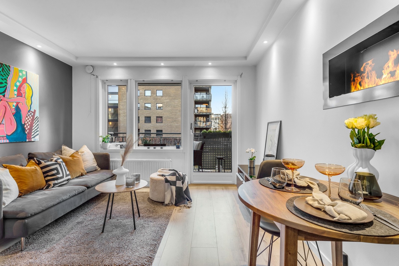 Her får du en lys og tiltalende andelsleilighet i et meget hyggelig nabolag. Galleribilde