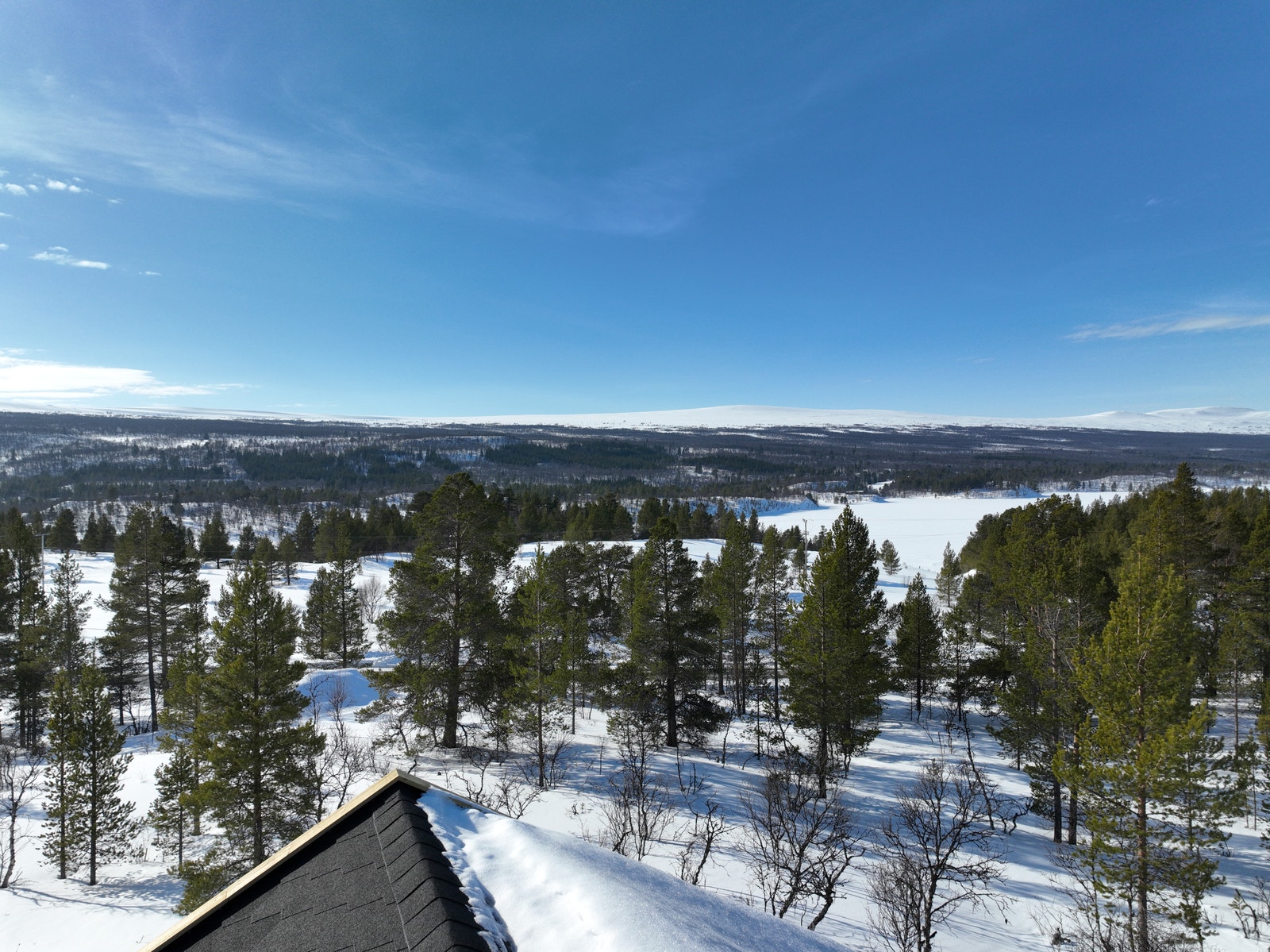 Bilde fra tak nabohytte. (Smart 1.) Galleribilde