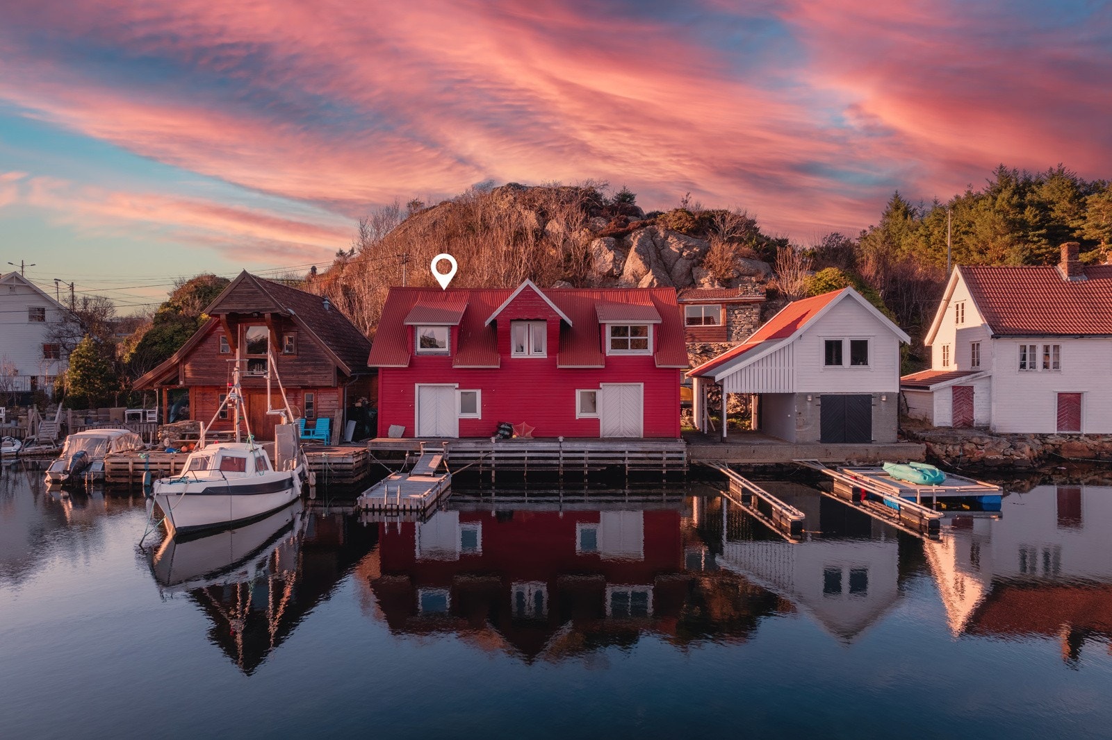 Idyllisk naust i Kvalavåg Galleribilde
