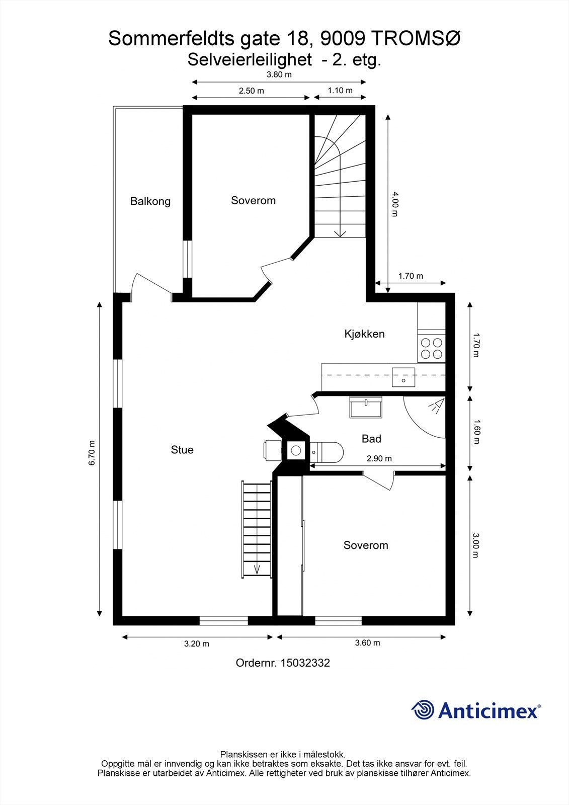Plantegning andre etasje Galleribilde