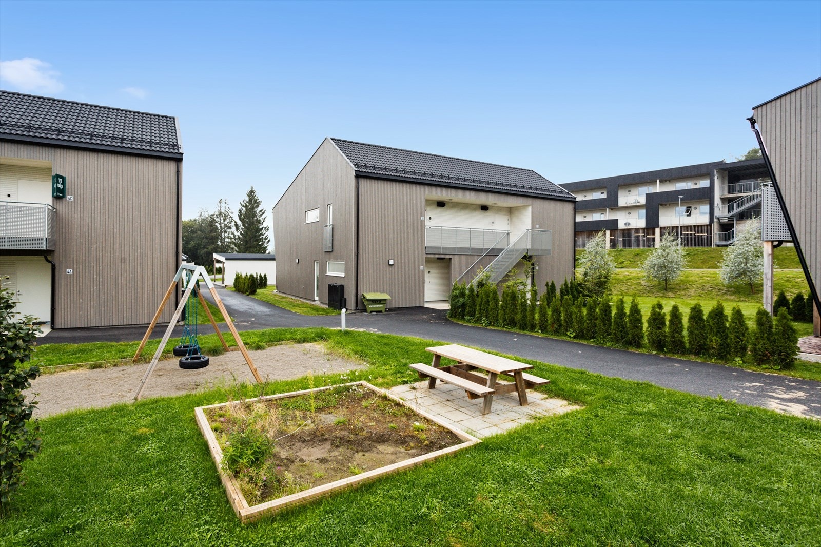 Koselige og grønne fellesarealer for de små. Galleribilde