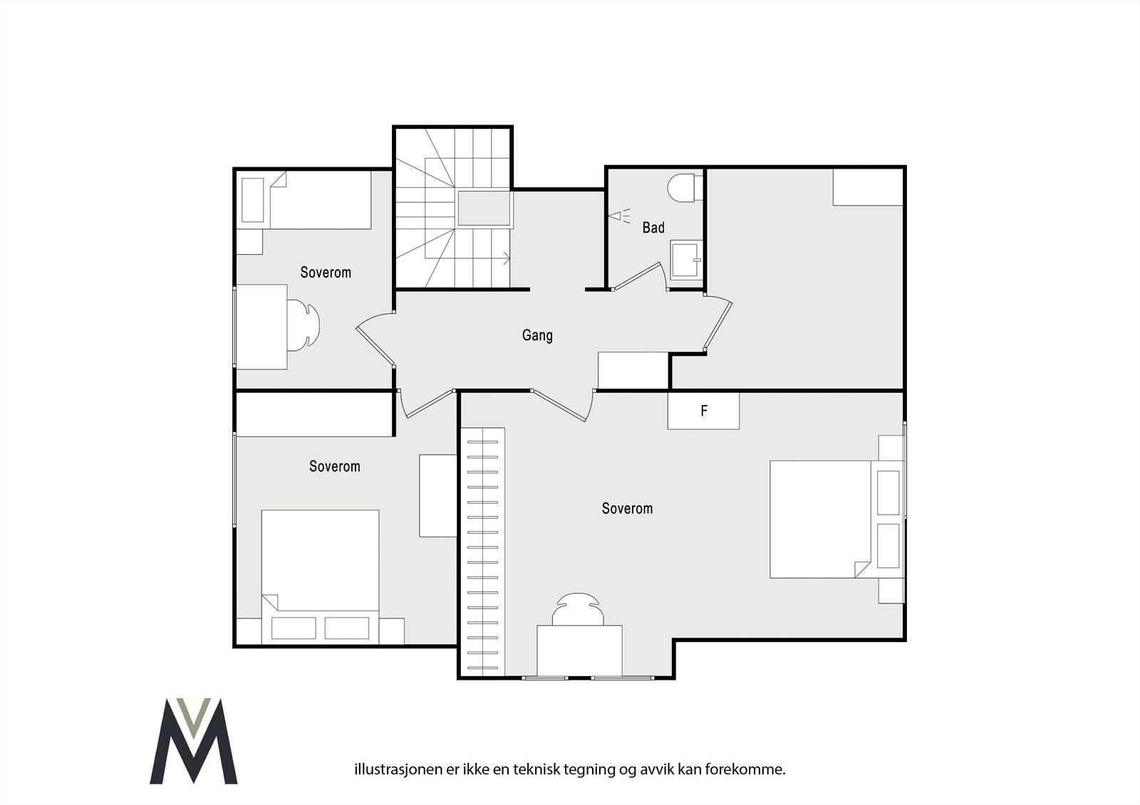 Plantegning 2.etasje Galleribilde