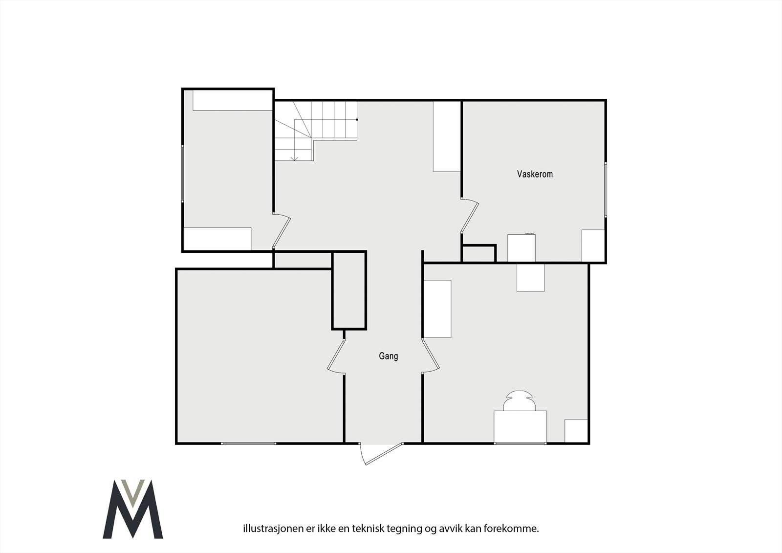 Plantegning U.etasje Galleribilde