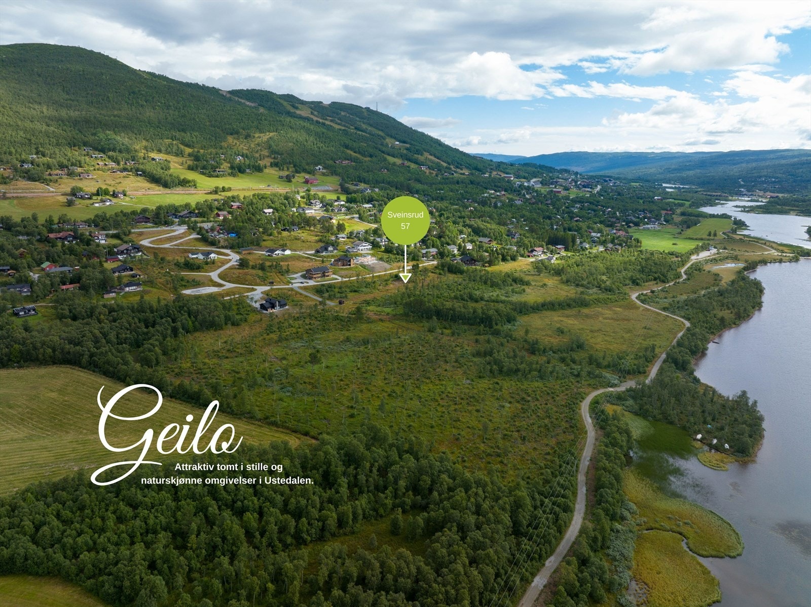 Attraktiv tomt i stille og naturskjønne omgivelser i Ustedalen. Galleribilde