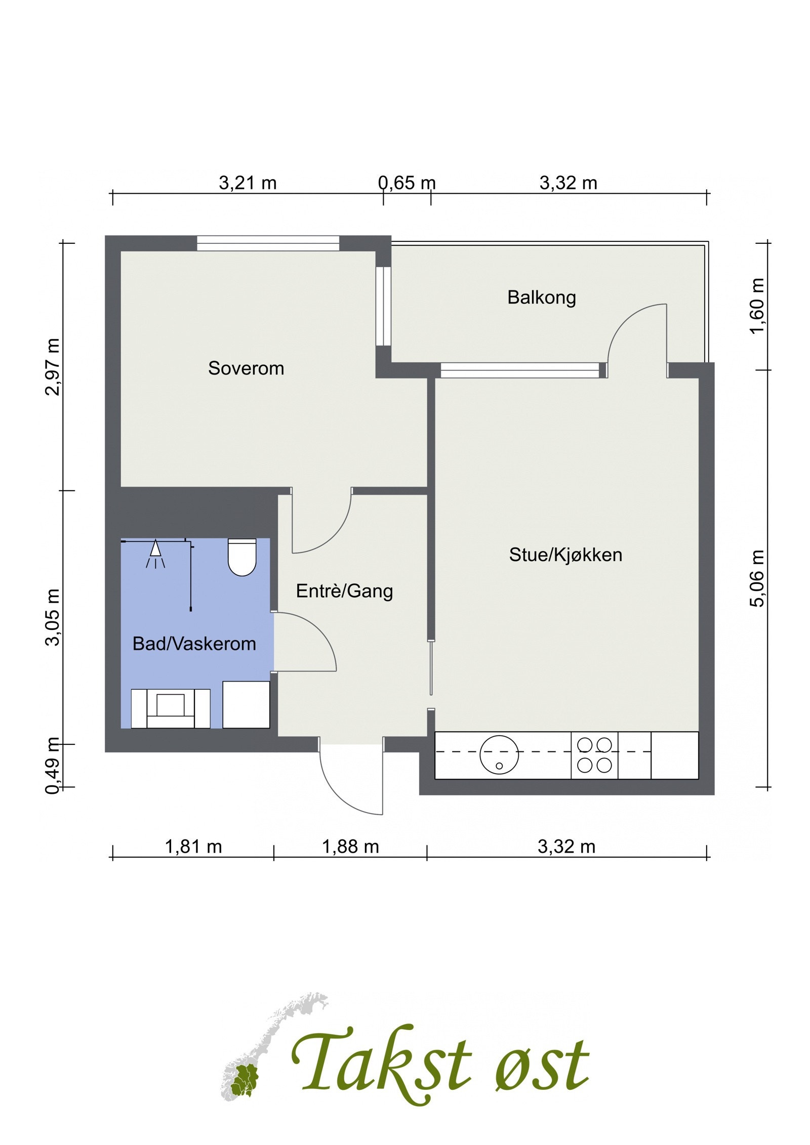 Boligen har en optimal planløsning med god takhøyde og store vindusflater. Galleribilde