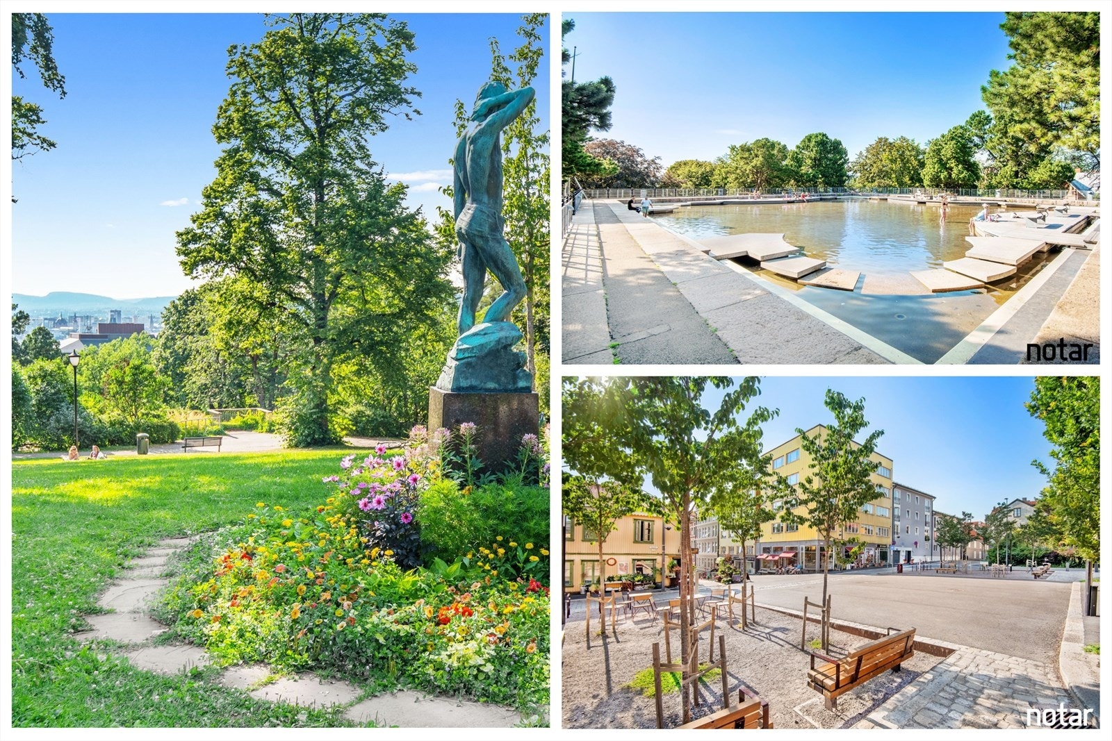 Noen få minutter fra leiligheten finner man også idylliske Kampen Park. Parken ligger på en høyde og er et perfekt sted for deg som ønsker å slappe av. Galleribilde