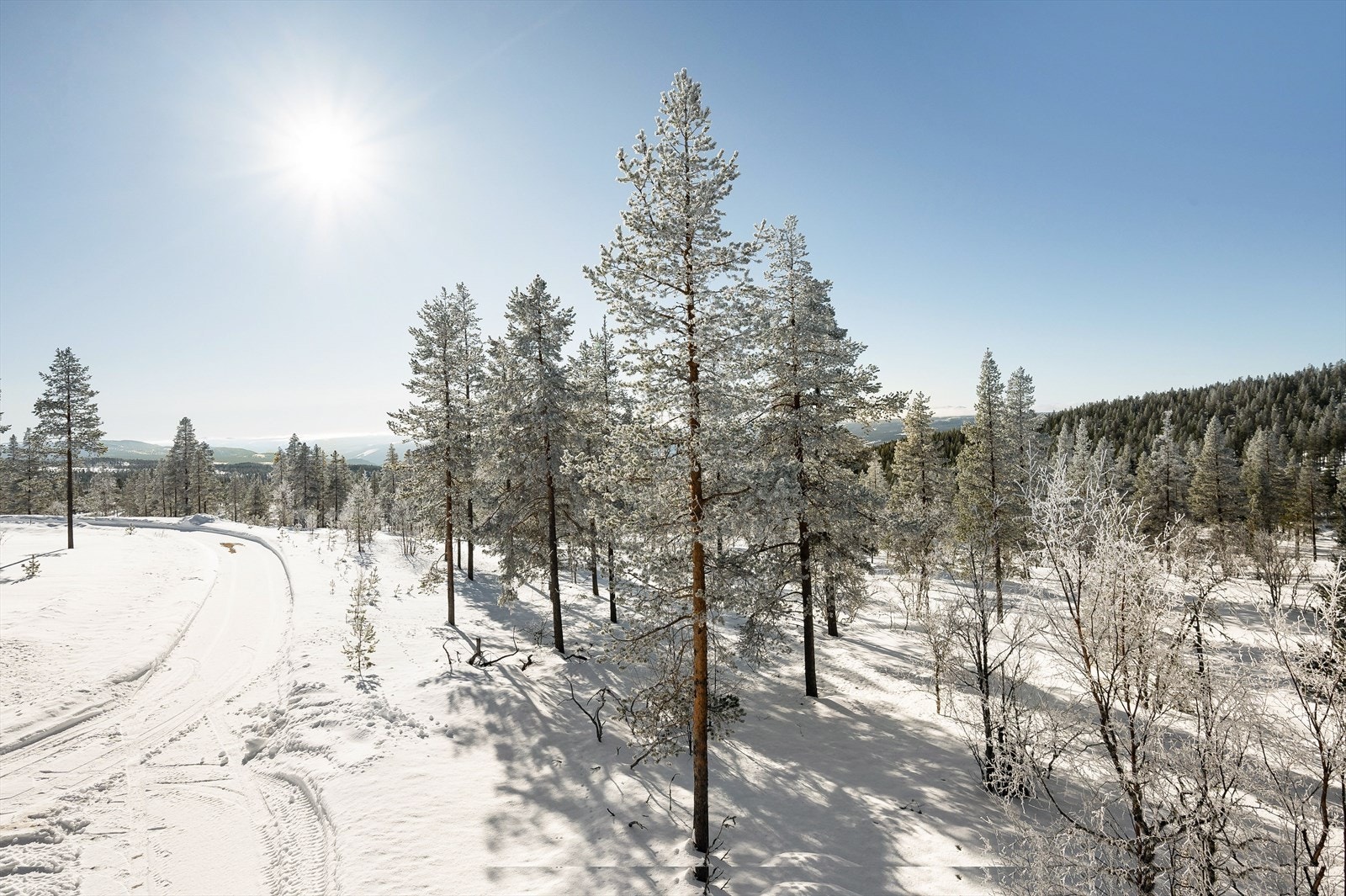 Hyttetomten er på ca 6,5 daa og ligger fint til på nedsiden av Harestubben. Tidligere to tomter er slått sammen og oppmålt til ett gnr/bnr Galleribilde