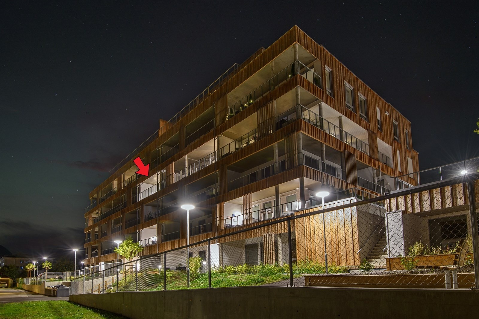 Kveldsstemning i Kvartal 17. Galleribilde