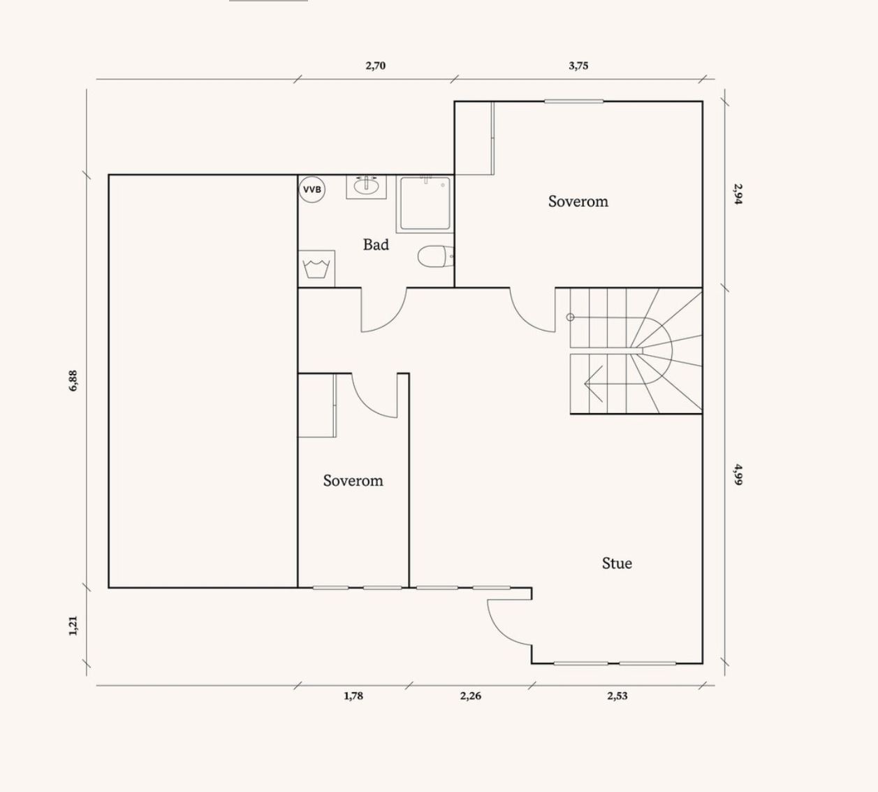 Plantegning underetg Galleribilde