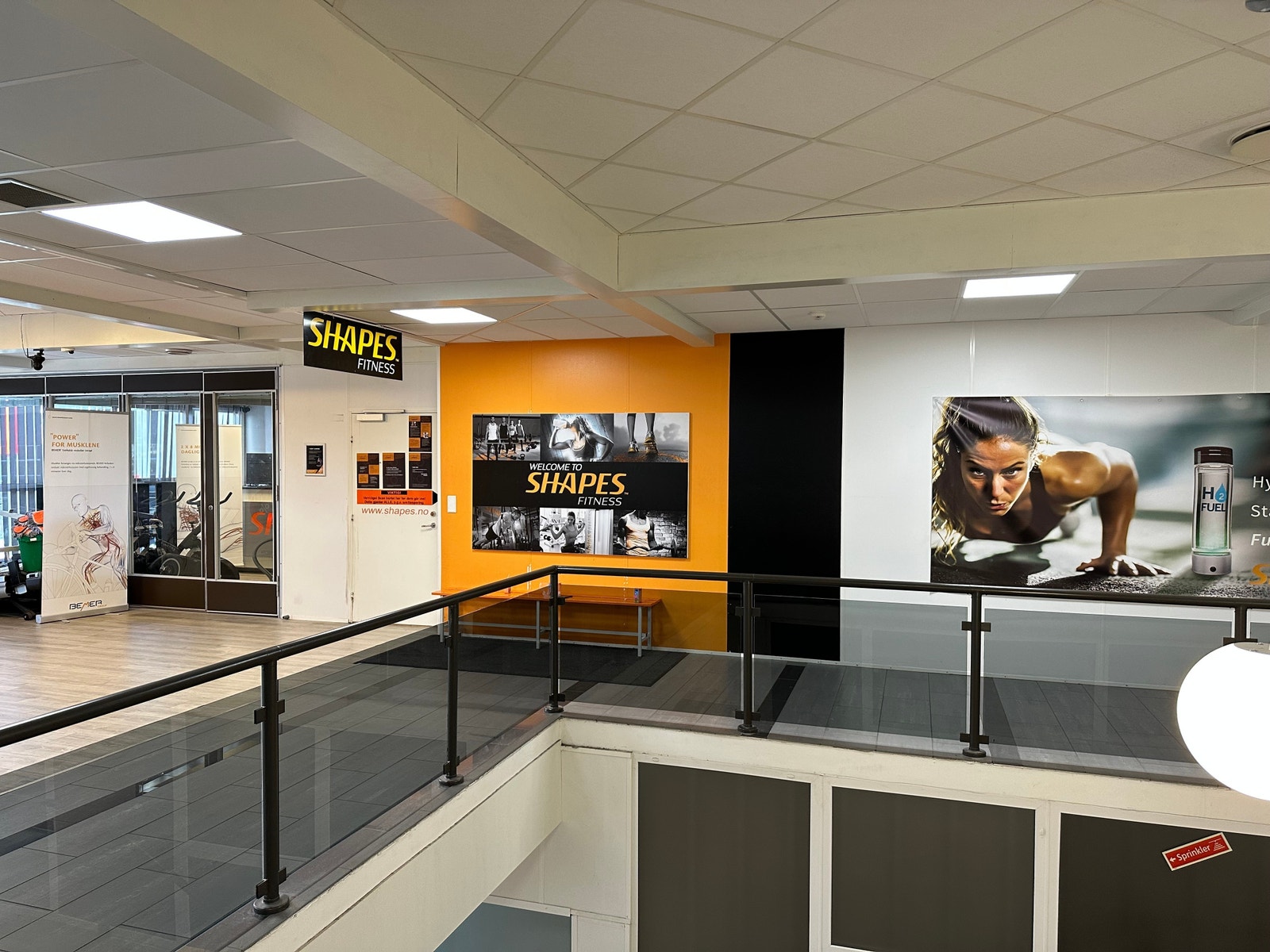 Shapes Fitness ligger i 2.etg. Galleribilde