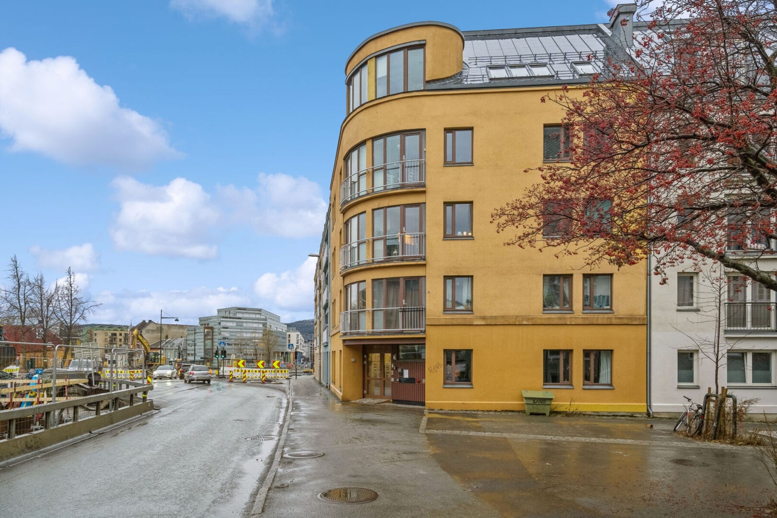 Miljøgaten i Innherredsveien er estimert ferdigstilt i 2025. Dette vil gi deg som beboer betydelig mindre trafikkstøy. Galleribilde