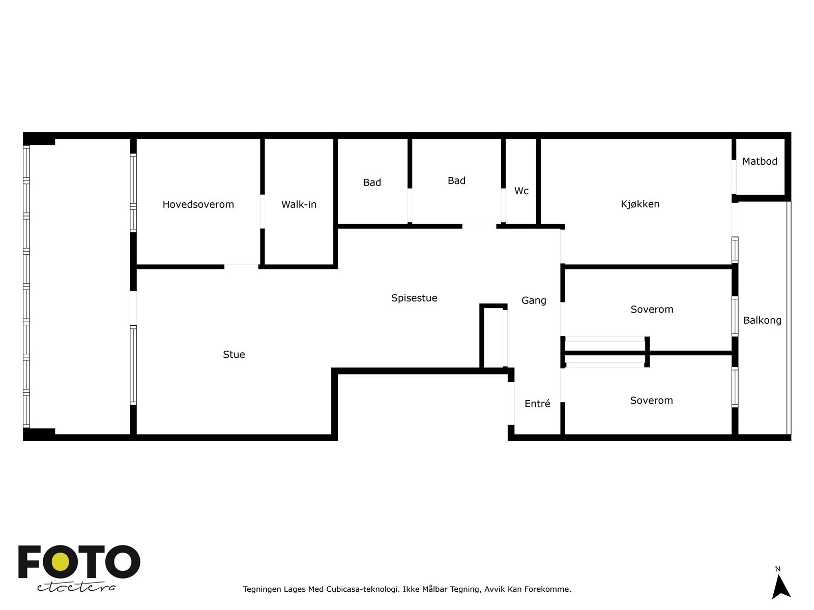 Veiledende plantegning. Ikke målbar. Galleribilde