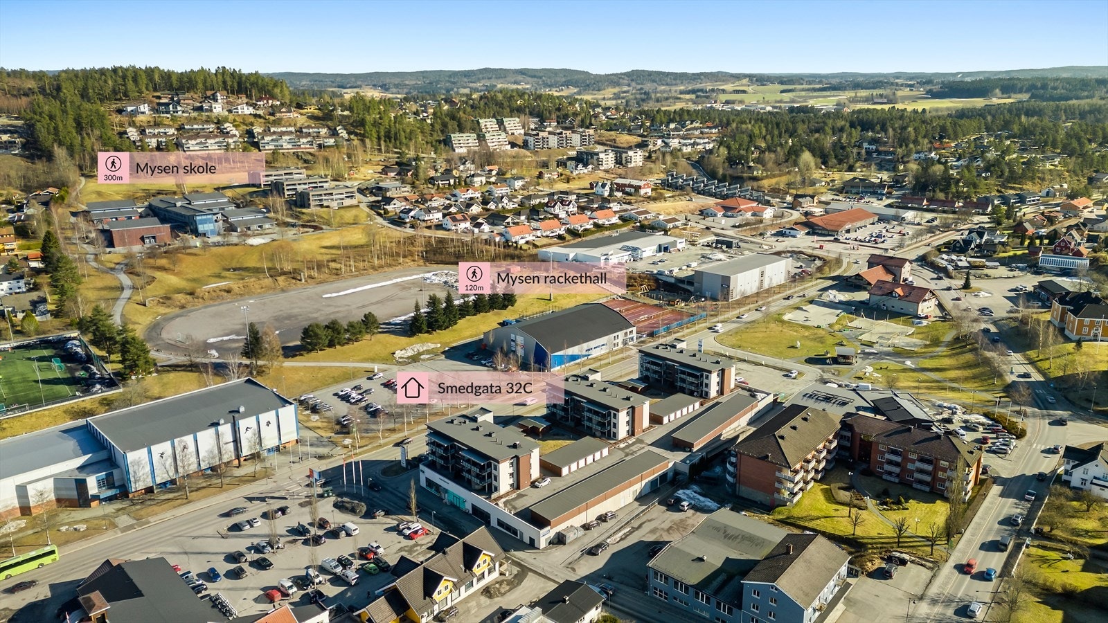 Dronefoto Galleribilde