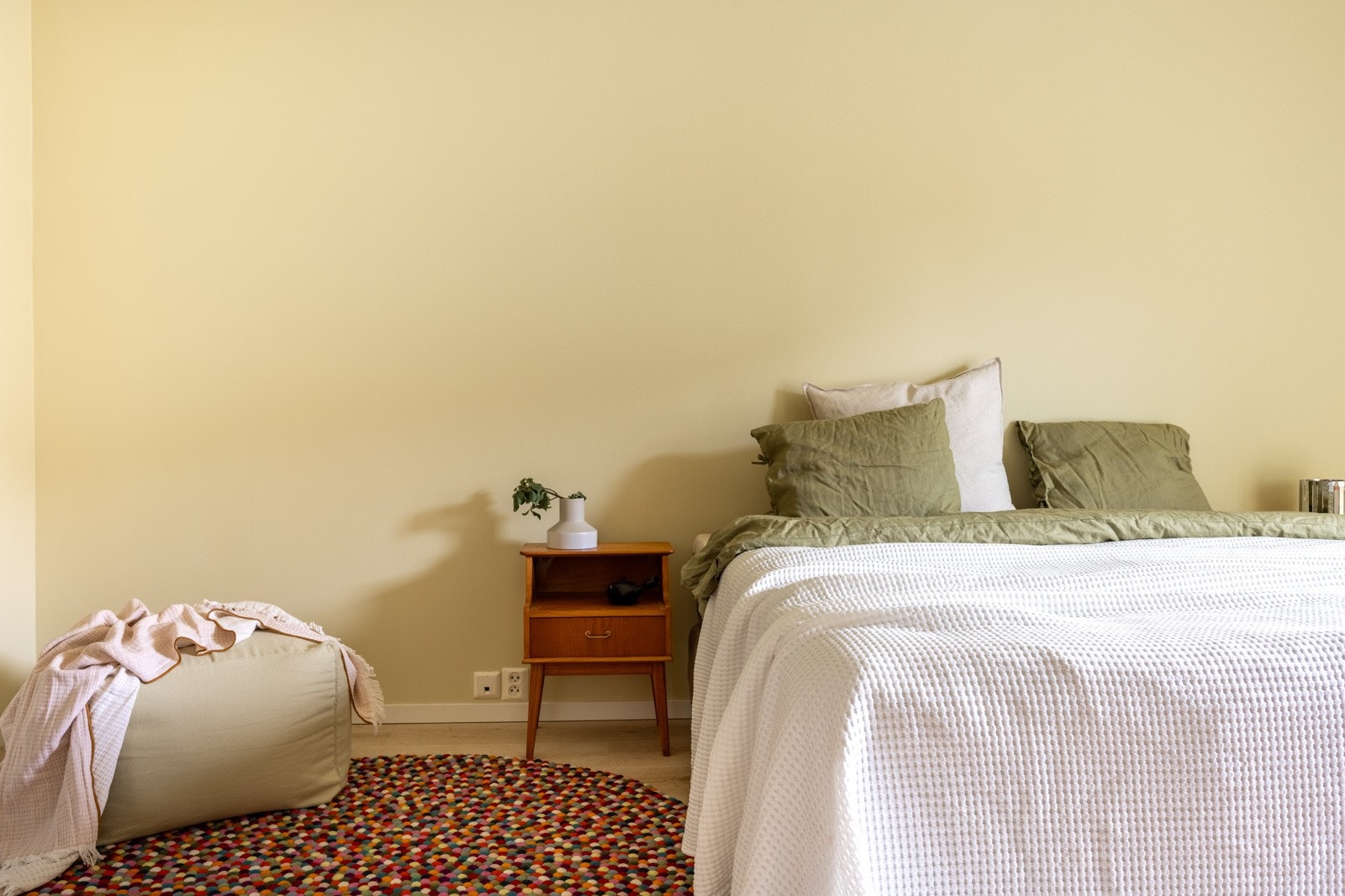 Leilighetens soverom måler 14,5 kvm. Galleribilde