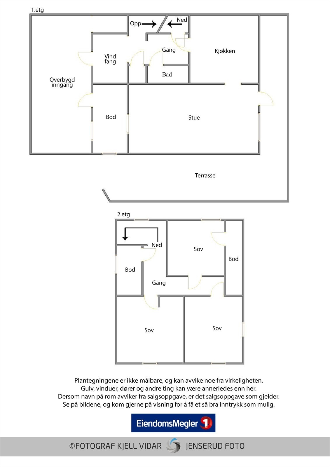 Plantegning, Sagvegen 30 Galleribilde