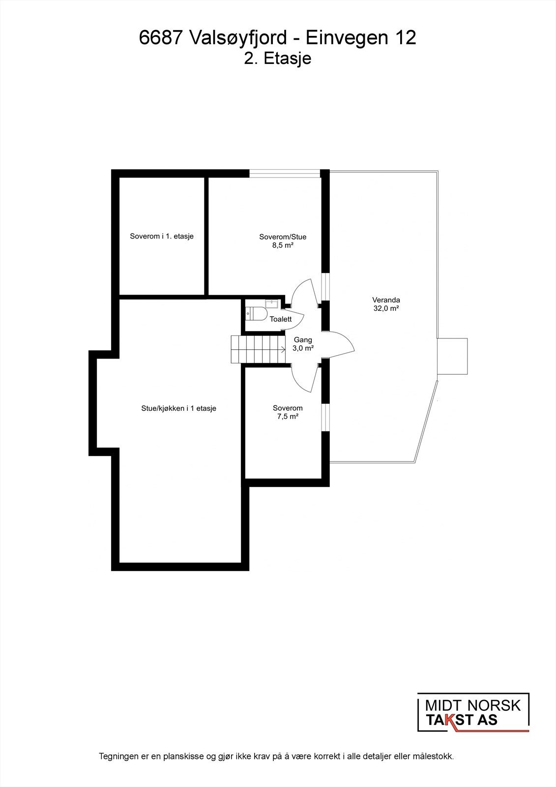 Plantegning 2.etasje Galleribilde