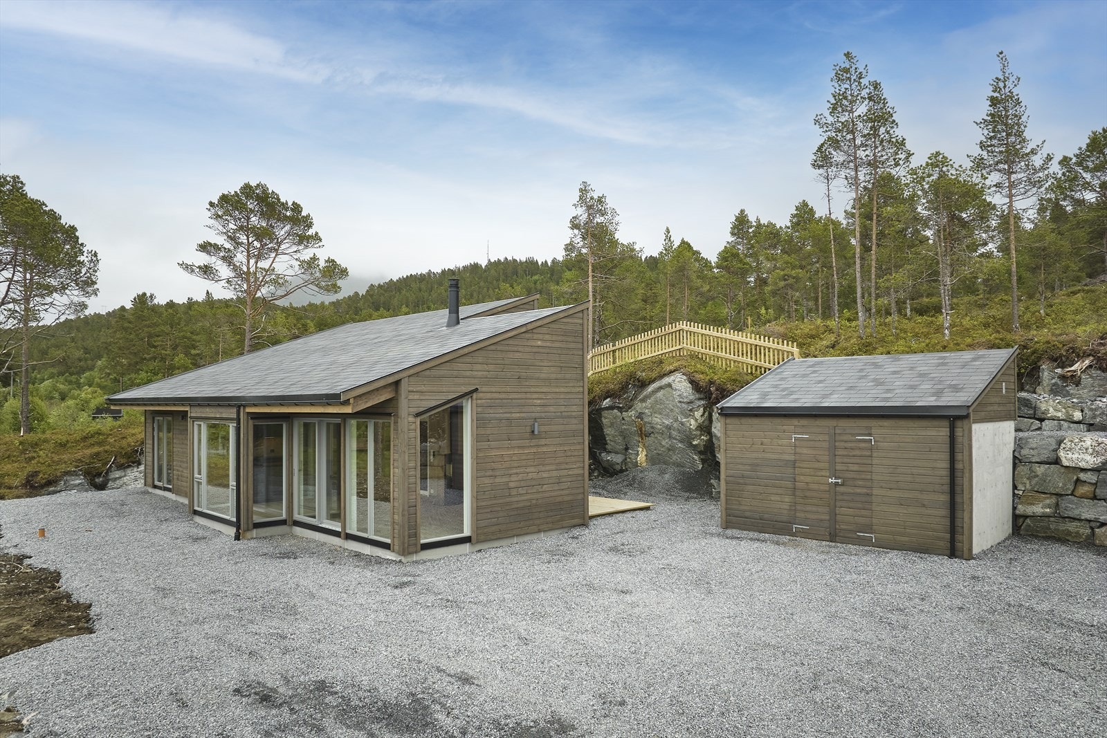 Fra eiendommen er det ca. 2 timer kjøring til Trondheim og ca. 1,5 time kjøring til Kristiansund. Det er enkel adkomst med vei helt frem til hytta og oppstillingsplass for bil i egen gårdsplass. Galleribilde