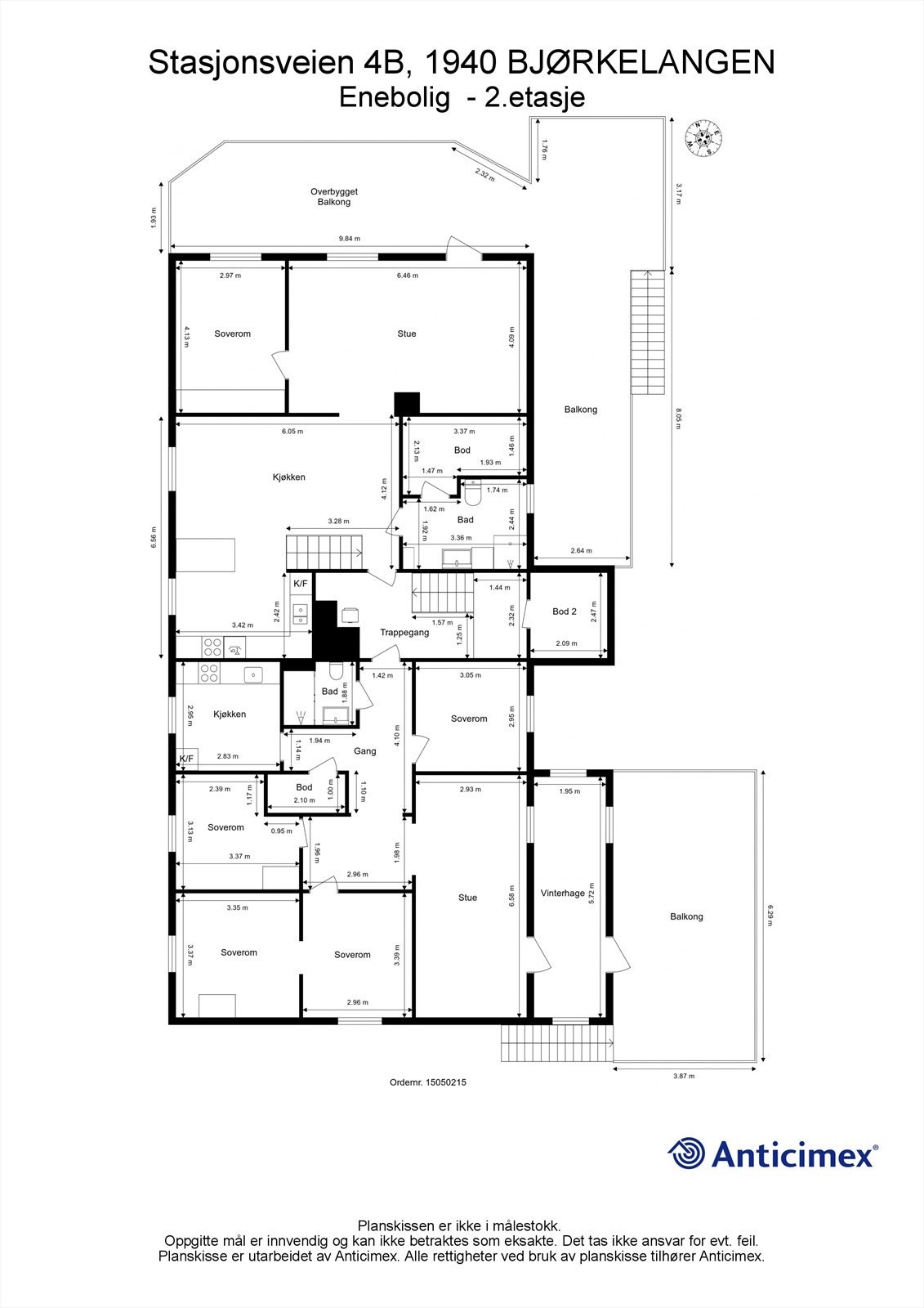 Plantegning 2.etasje Galleribilde
