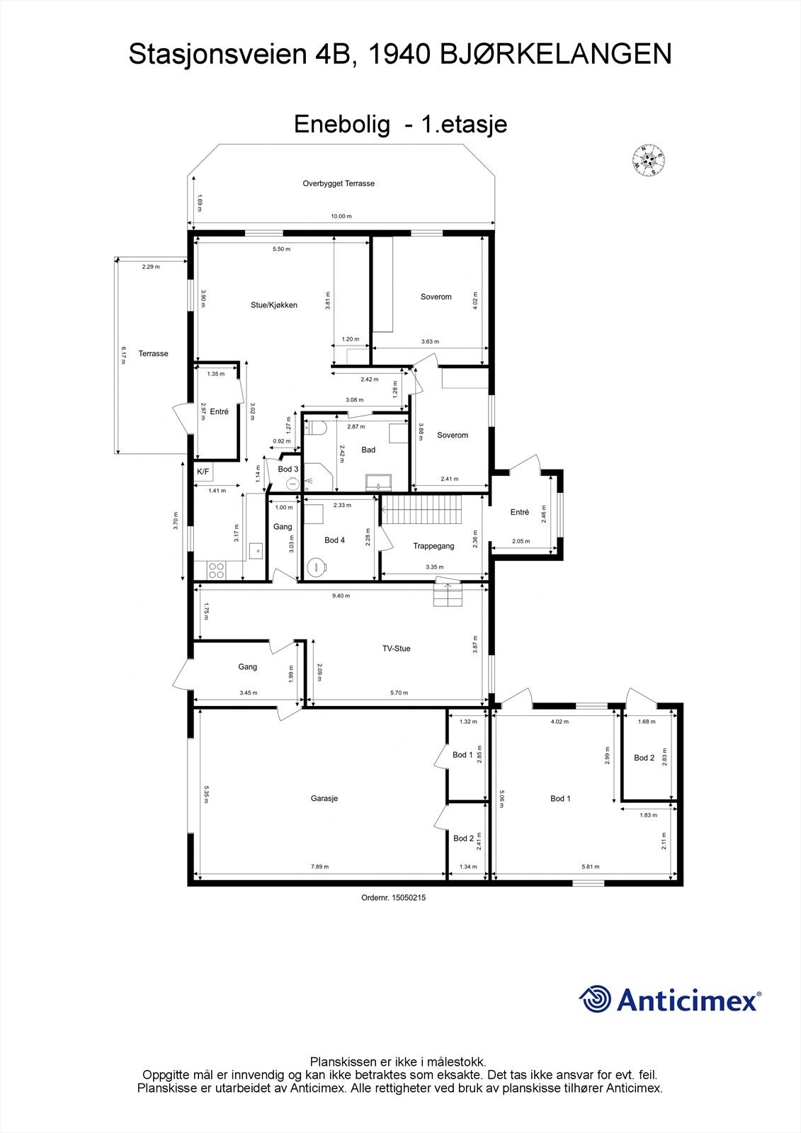 Plantegning 1.etasje Galleribilde