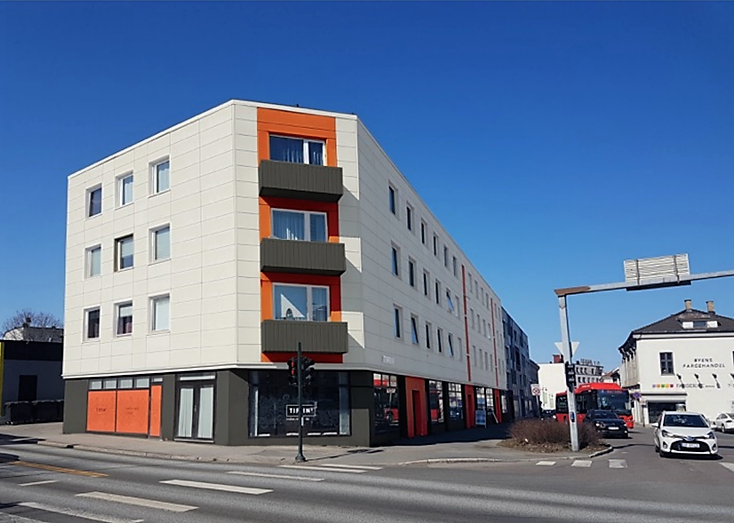 Planlagt oppussing av fasade (bildet er men som en illustrasjon) Galleribilde