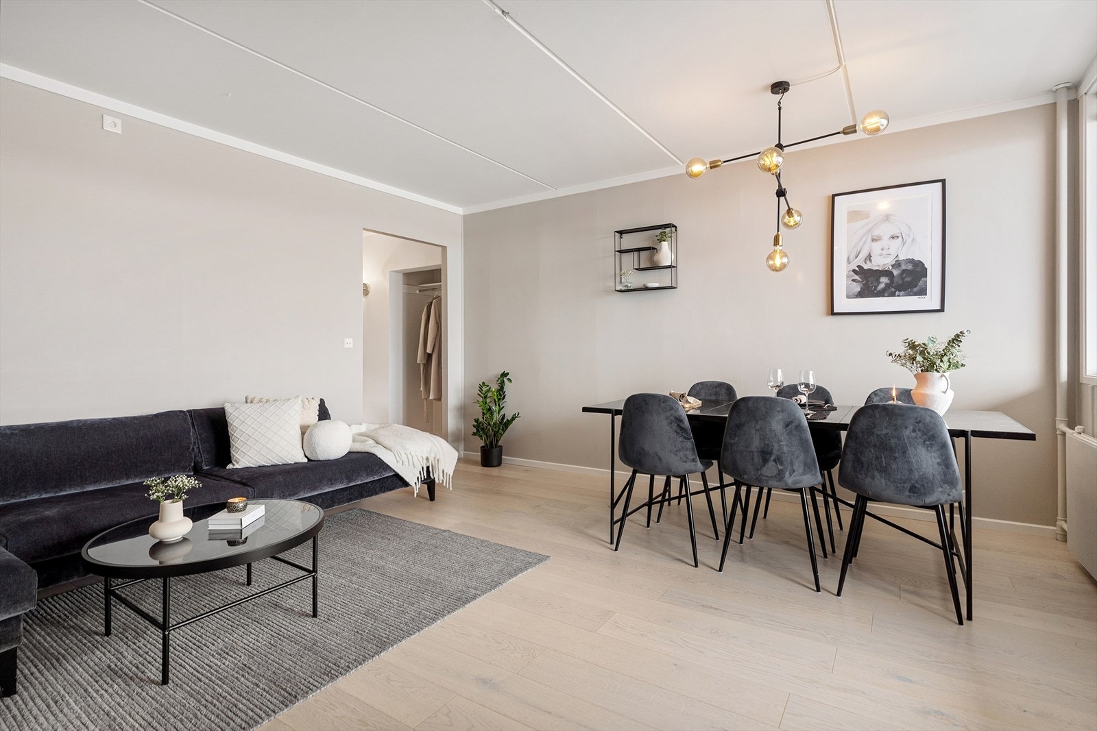 Her er det godt med plass til å møblere i ulike soner. Galleribilde