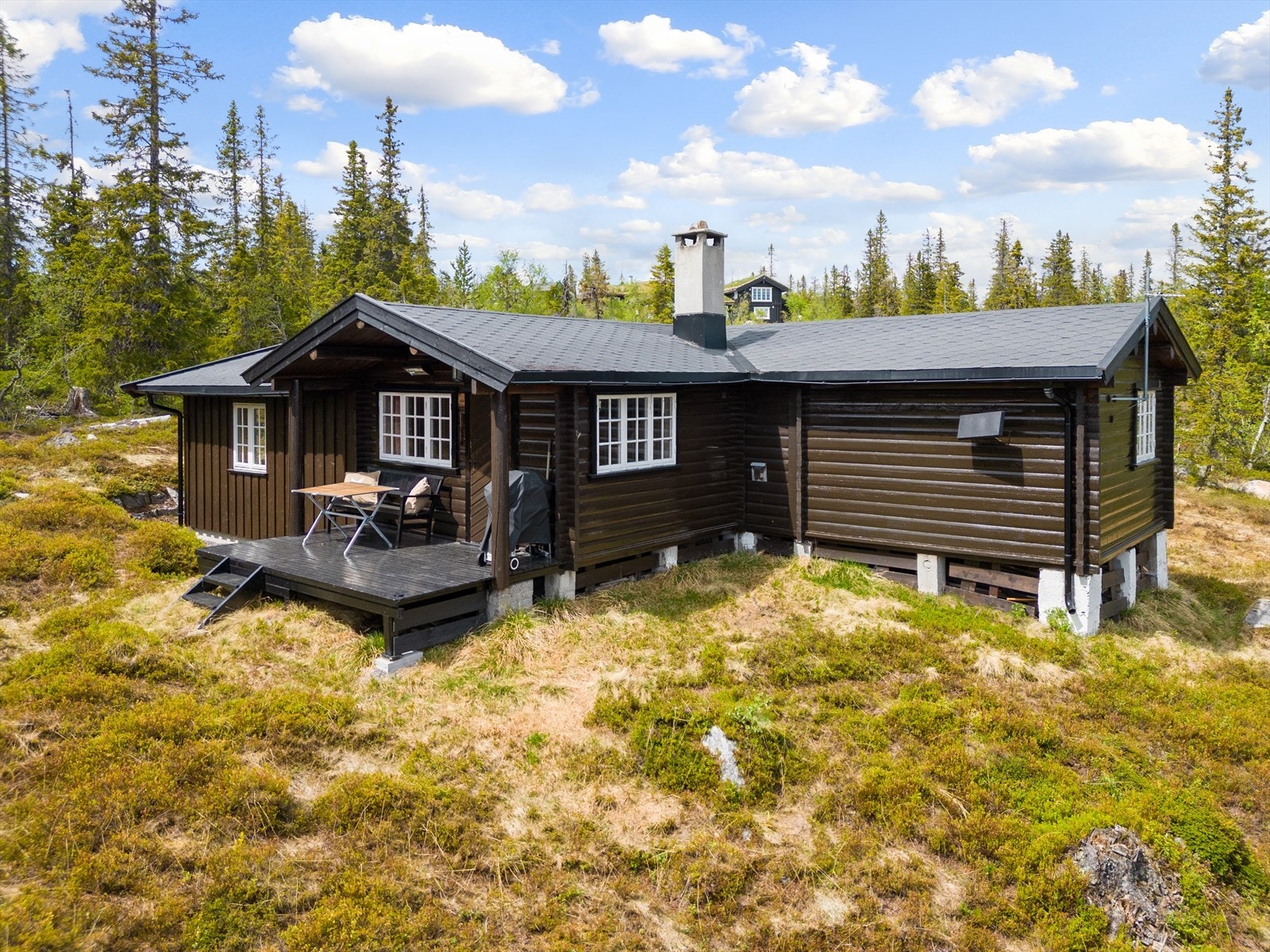 Det er gode solforhold på tomten. Galleribilde