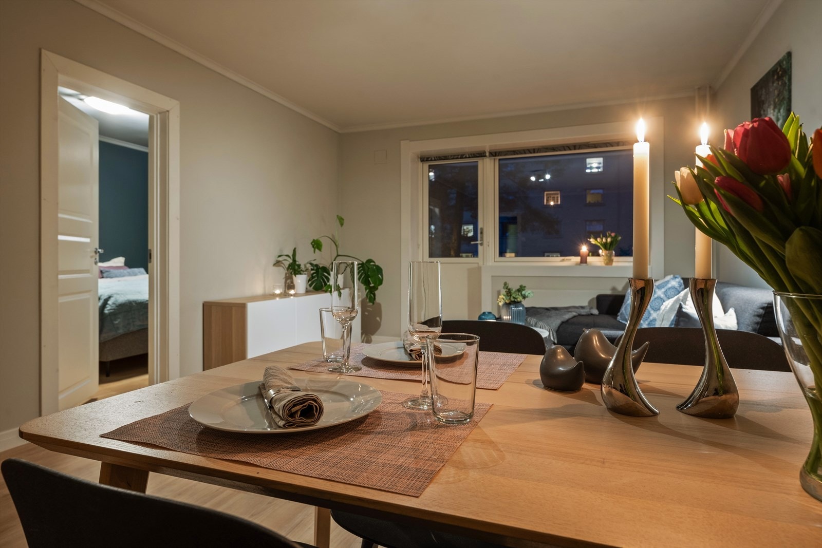 Kveldskos. Galleribilde