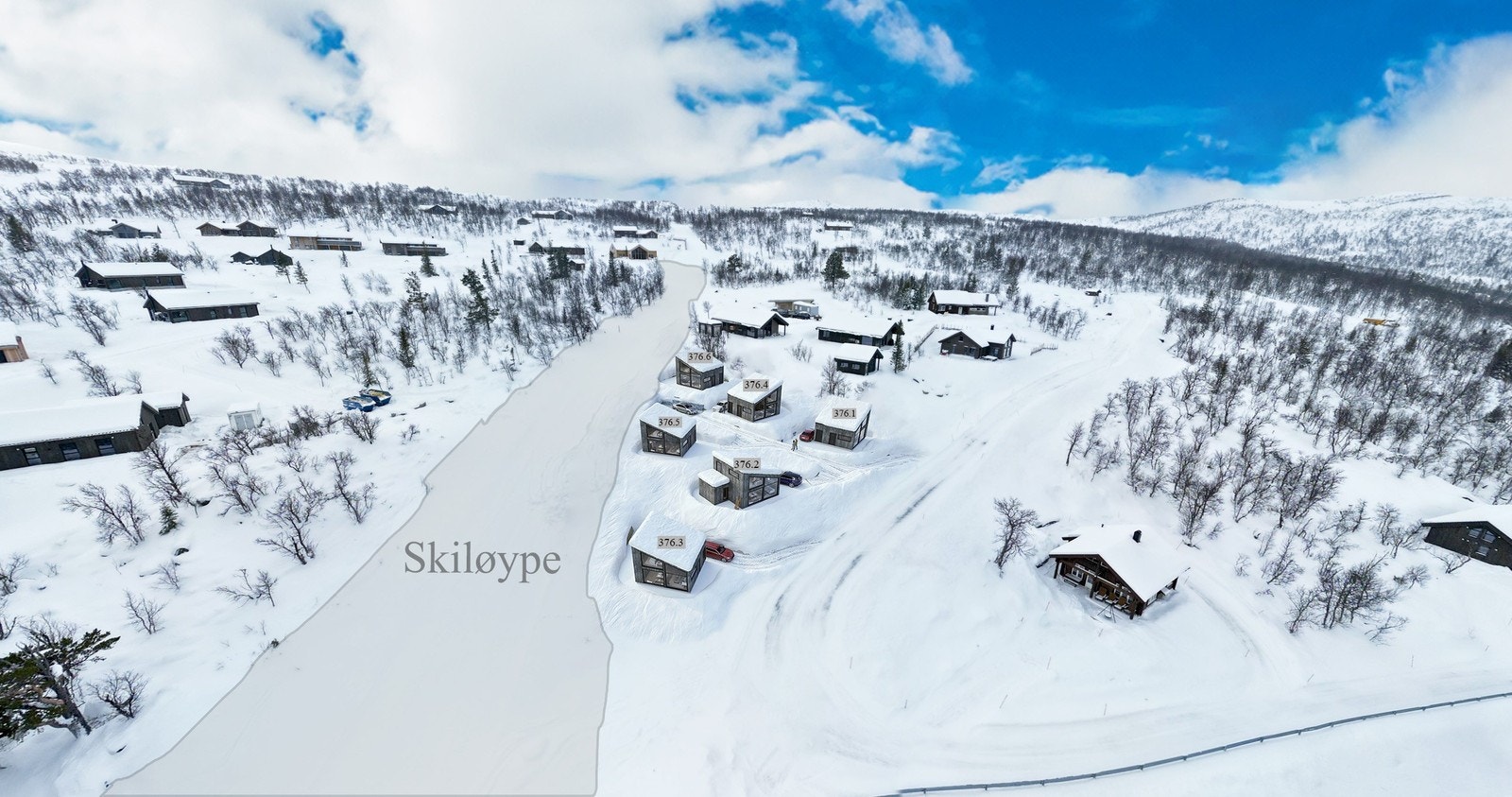 Plassering av tomt nummer 3 og 4 Galleribilde