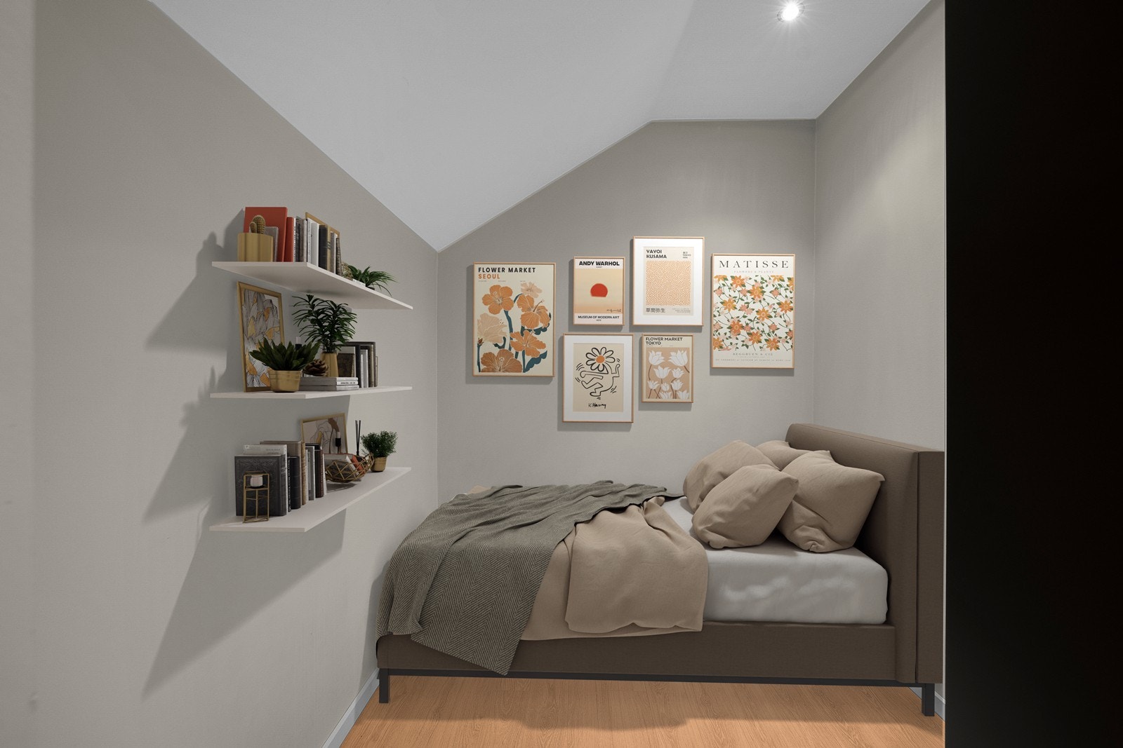 Koselig sovealkove som er digital-stylet Galleribilde