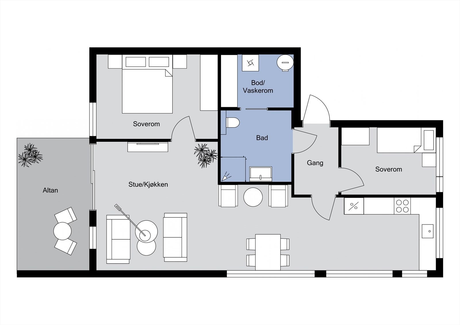 Plantegning - 4. etasje Galleribilde