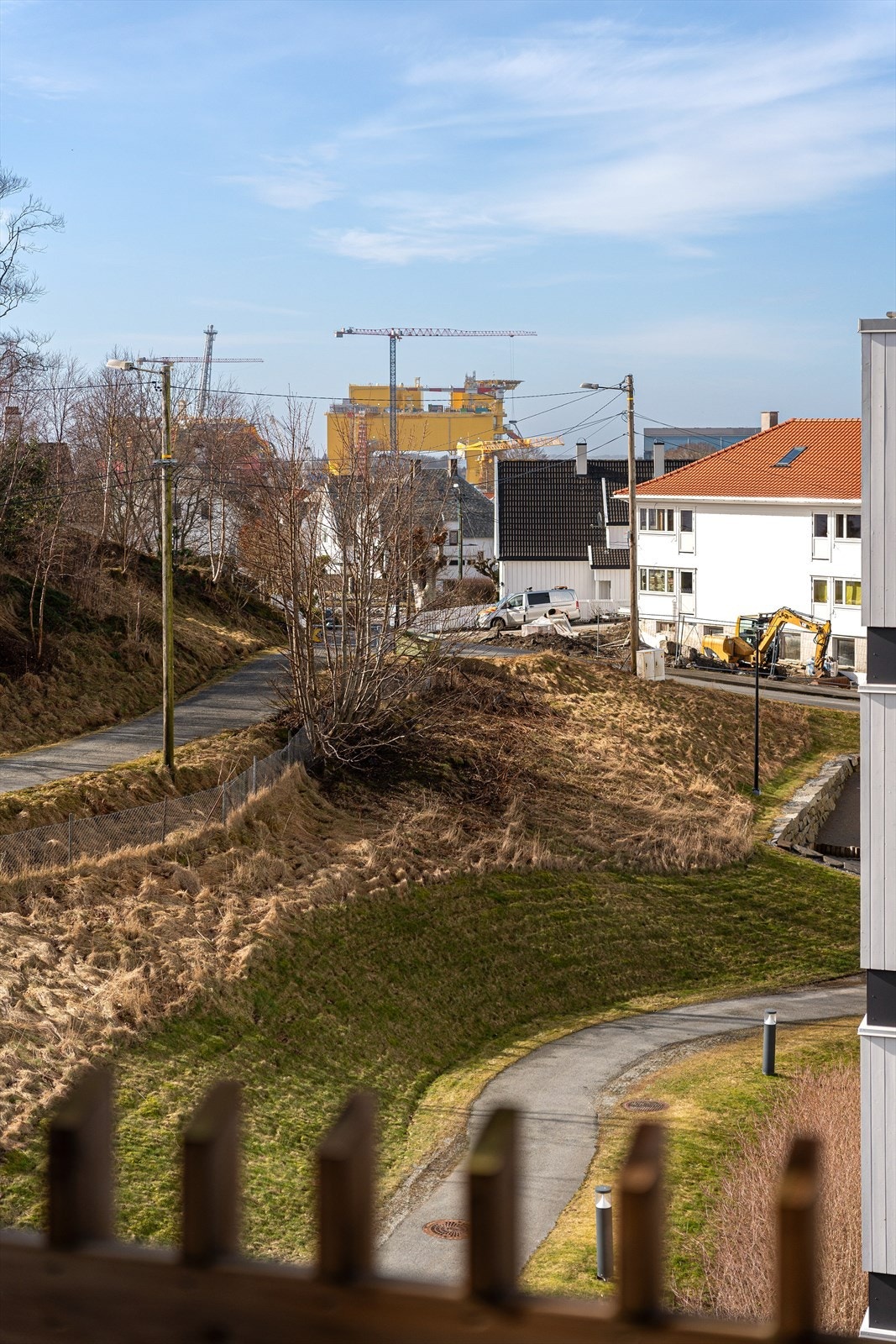 Utsikt fra balkong Galleribilde