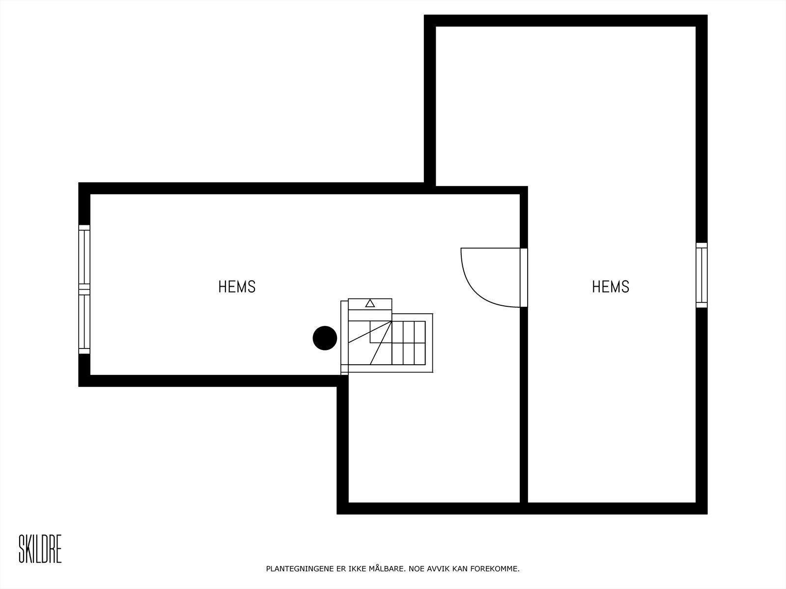 Plantegning hems. Galleribilde