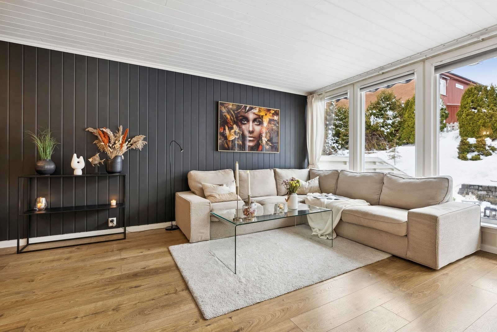 Det er flott at boligen har et moderne uttrykk. Galleribilde