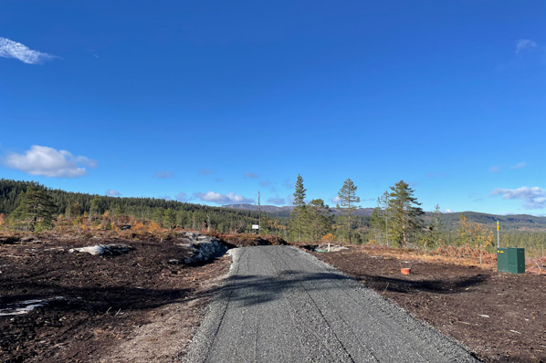 Direkte på høyre hånd ligger hyttetomten Galleribilde