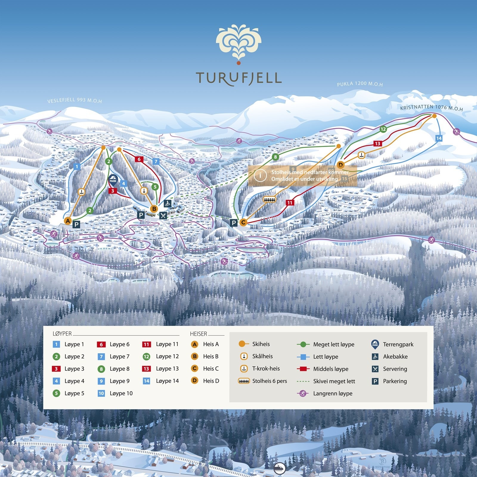 Turufjell map Galleribilde
