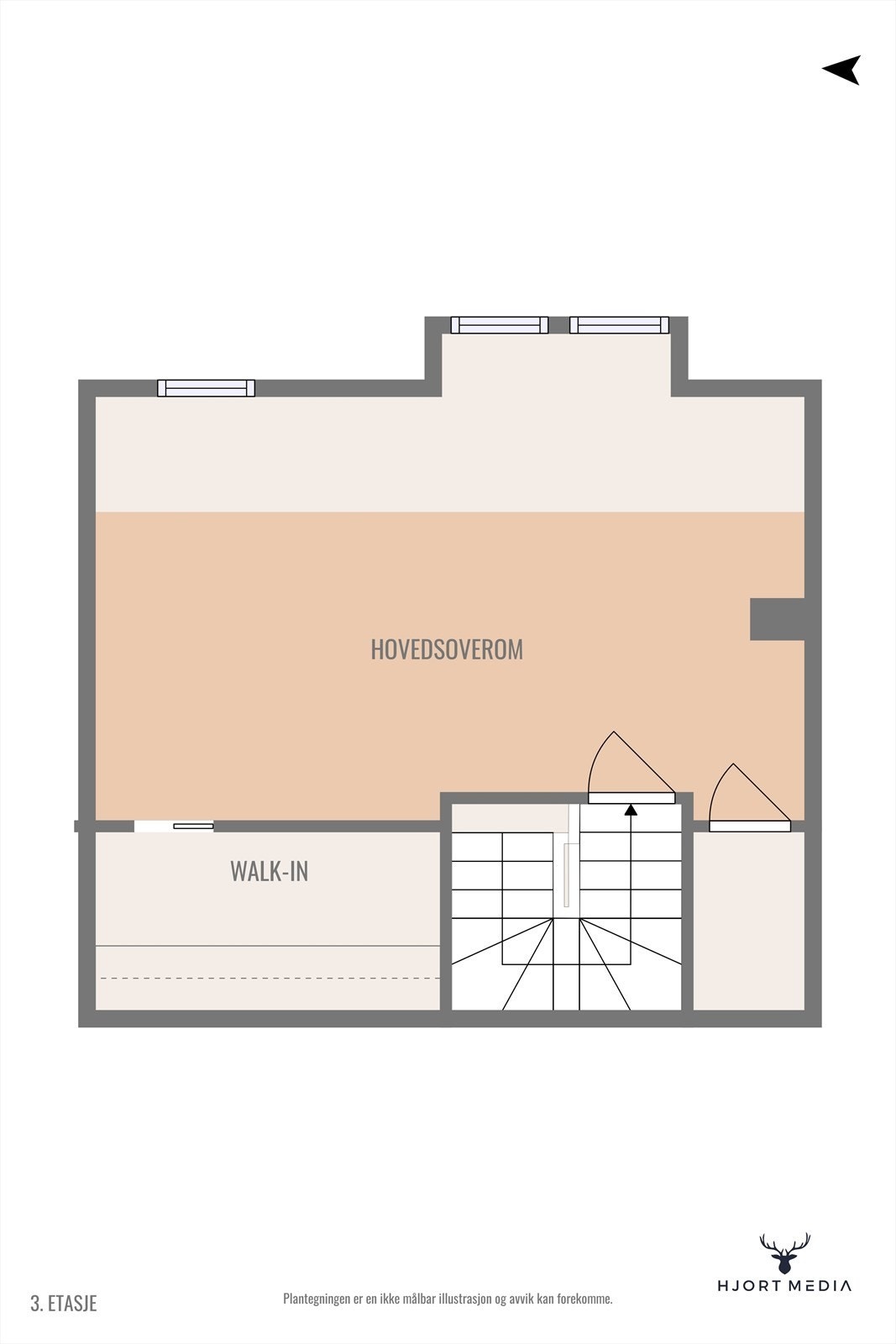Plantegning - loft Galleribilde