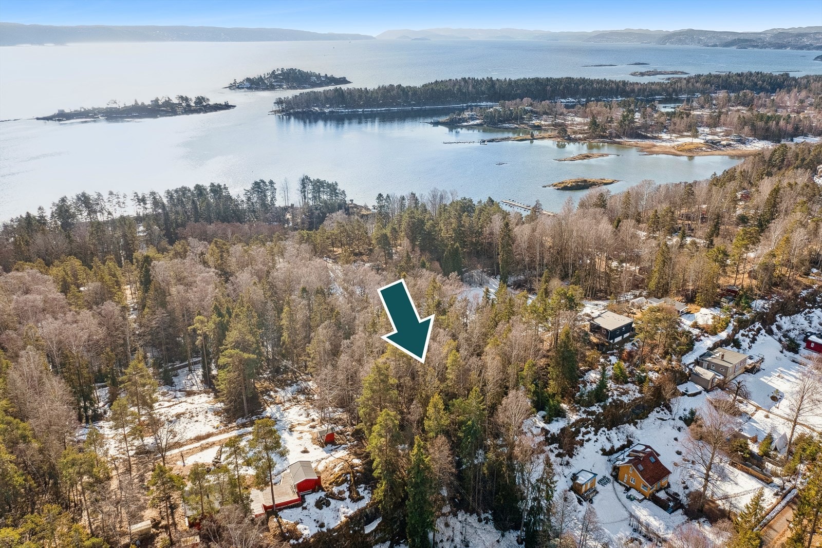 Drone - foto retning Håøya og Drøbak Galleribilde