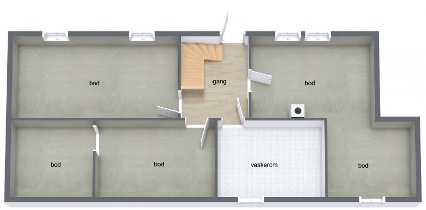 Plantegning kjeller Galleribilde