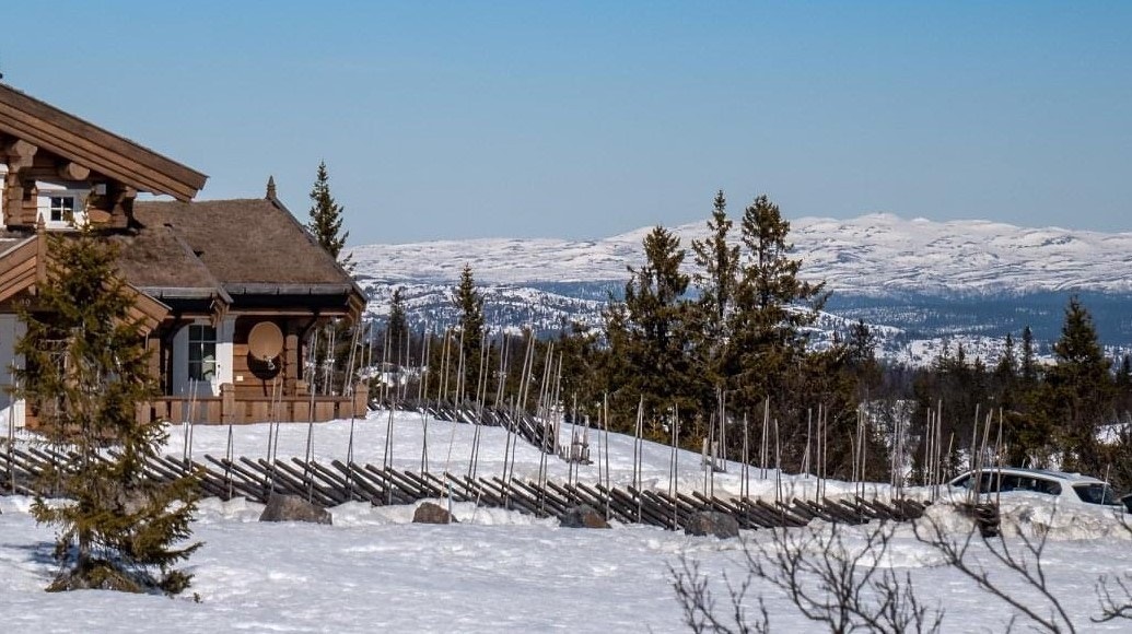Utsikt med stor U Galleribilde
