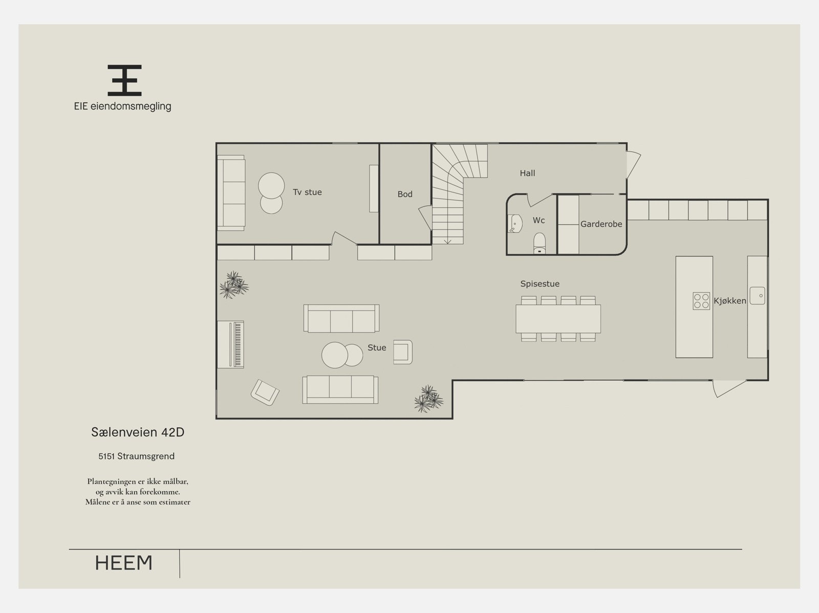 Planløsning 1.etasje Galleribilde