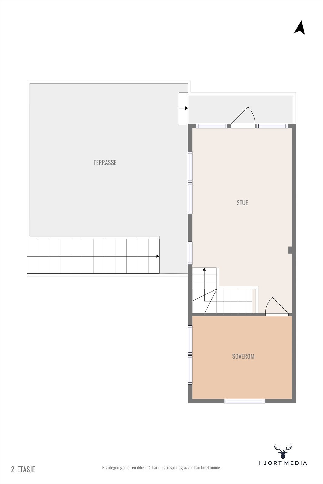 Plantegning loft. Galleribilde