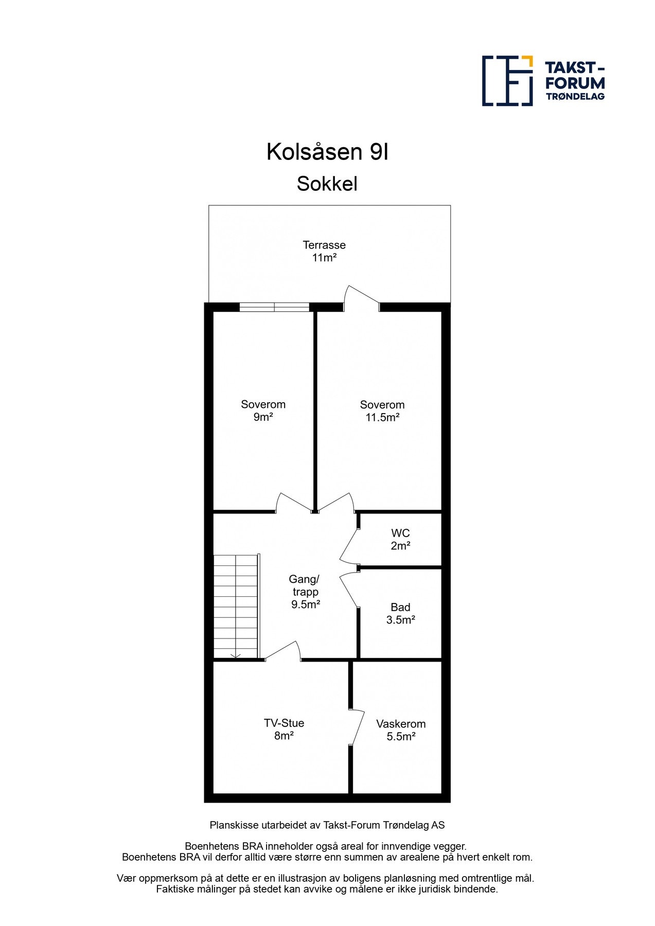 Planskisse sokkel. Galleribilde