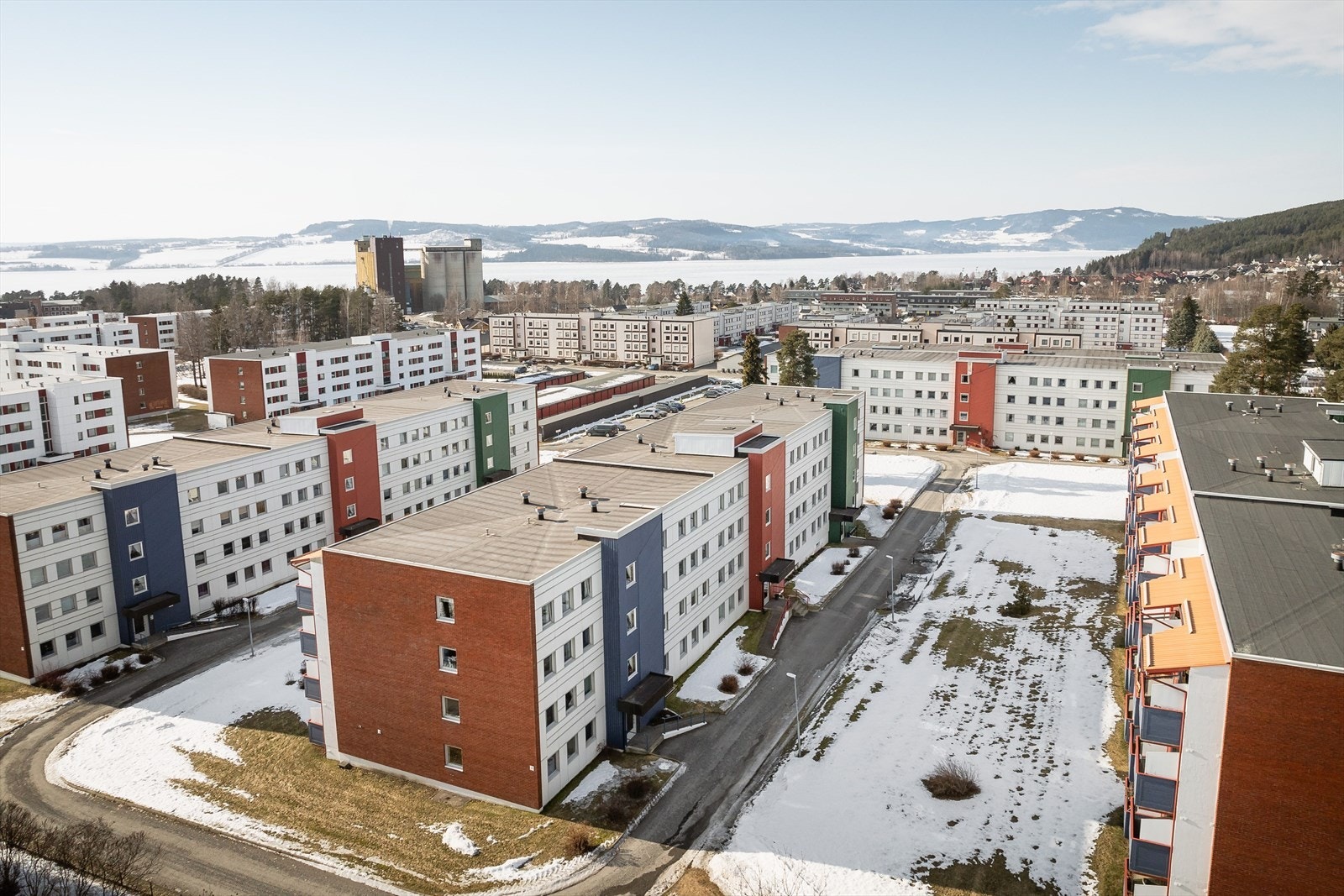 Områdebilde over Hamar vest. Galleribilde
