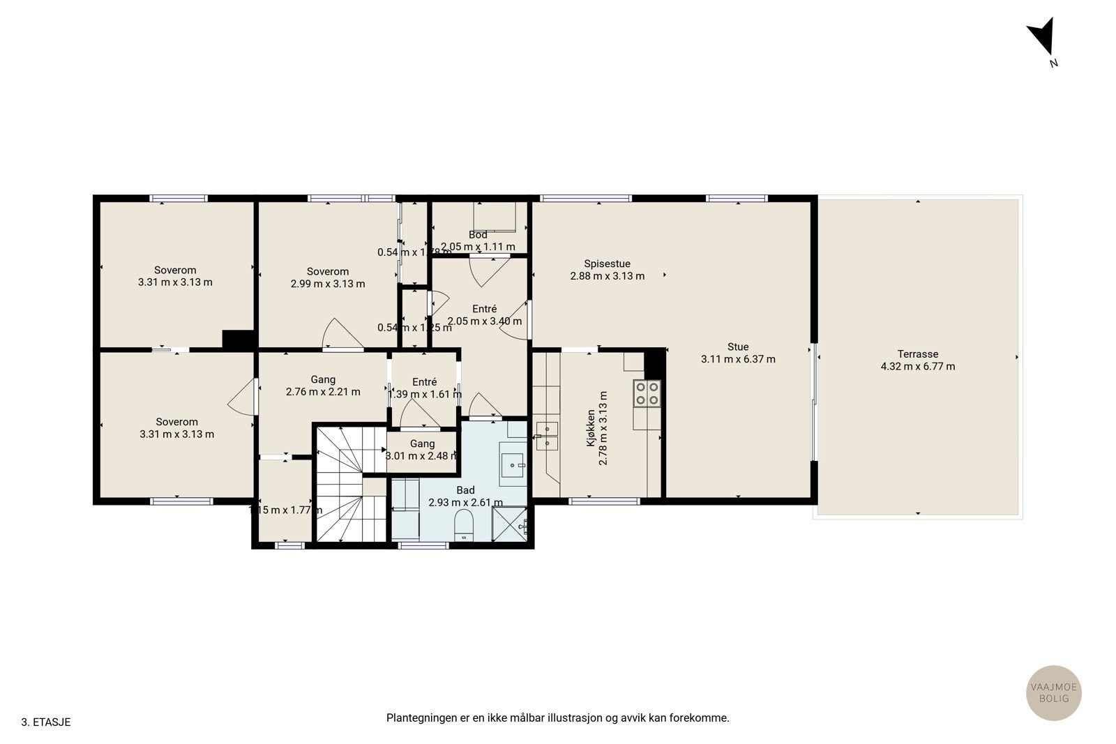 Gjør deg kjent med boligens planløsning Galleribilde