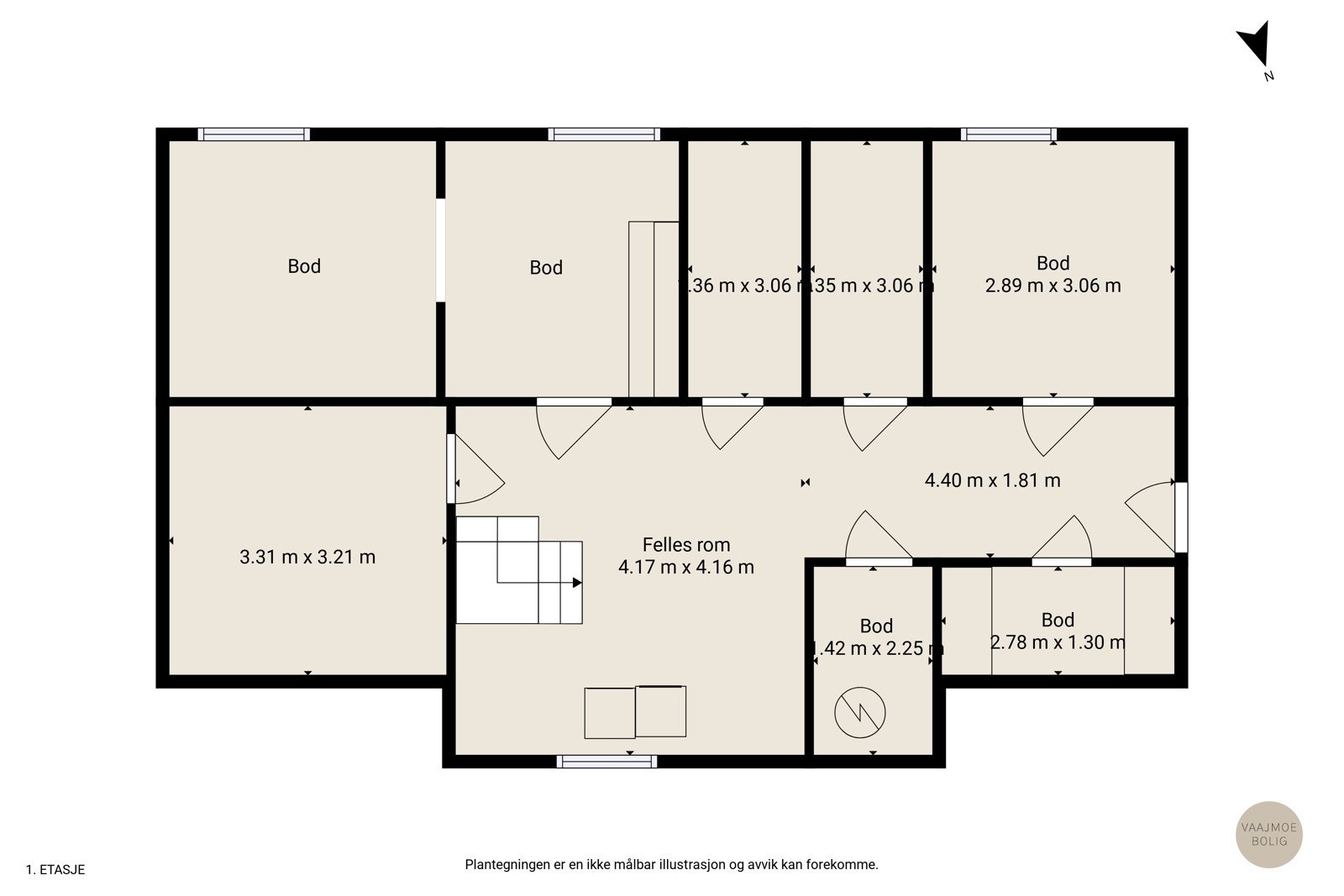 Plantegning Galleribilde