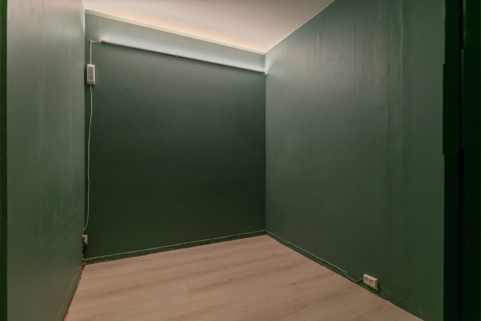 Fra entréen er det adkomst til romslig sovealkove med plass til seng og tilhørende møblement. Galleribilde