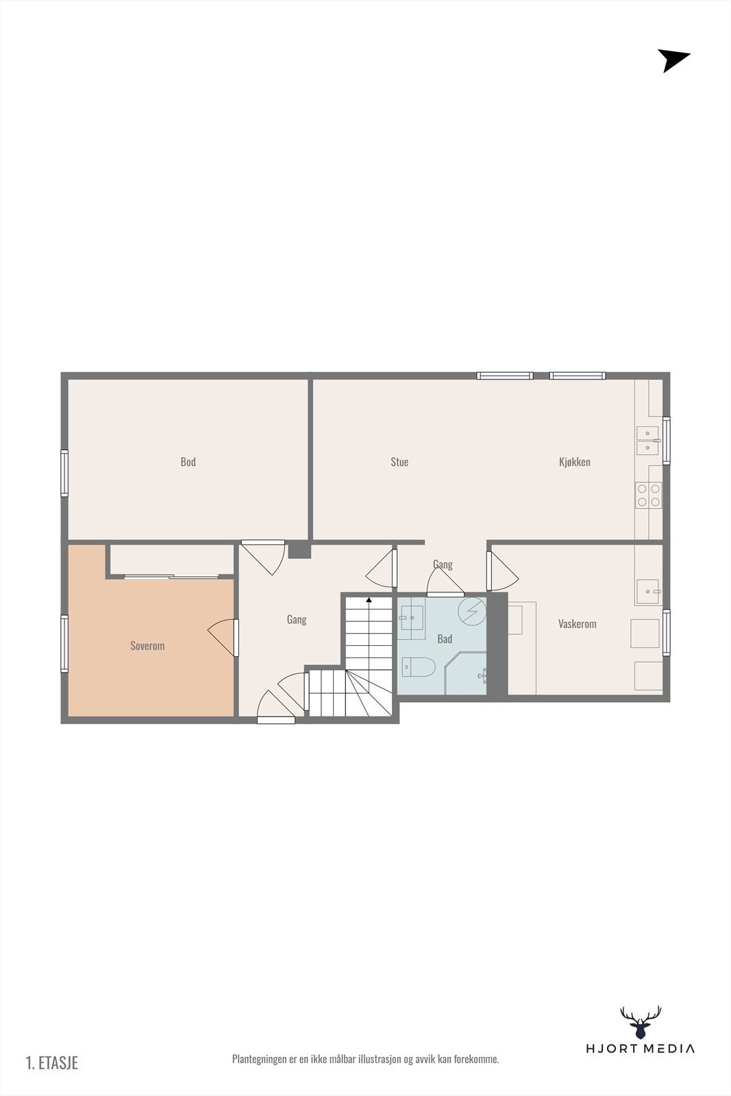 Plantegning underetasje Galleribilde