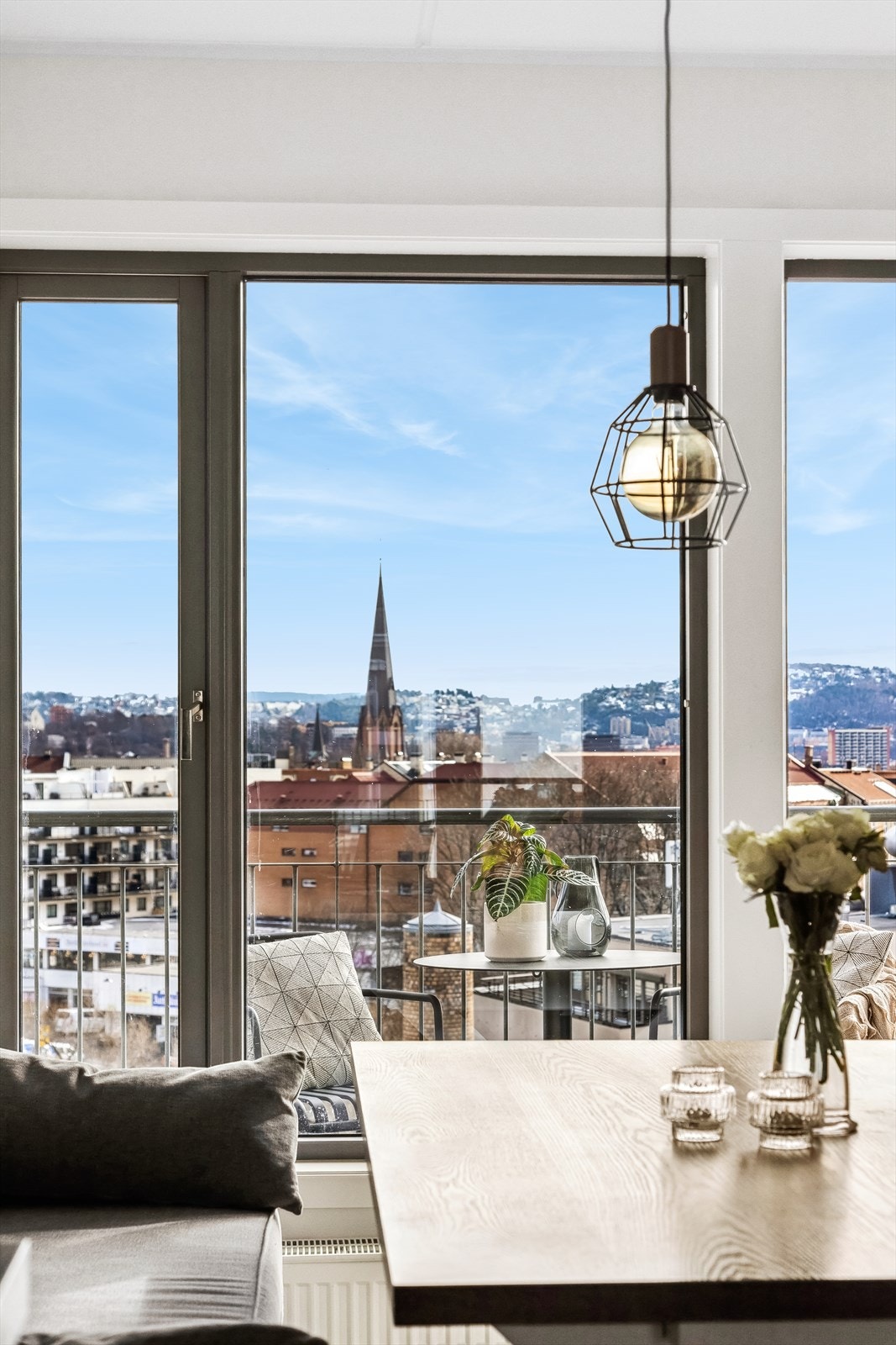 Flott utsikt fra kjøkken Galleribilde